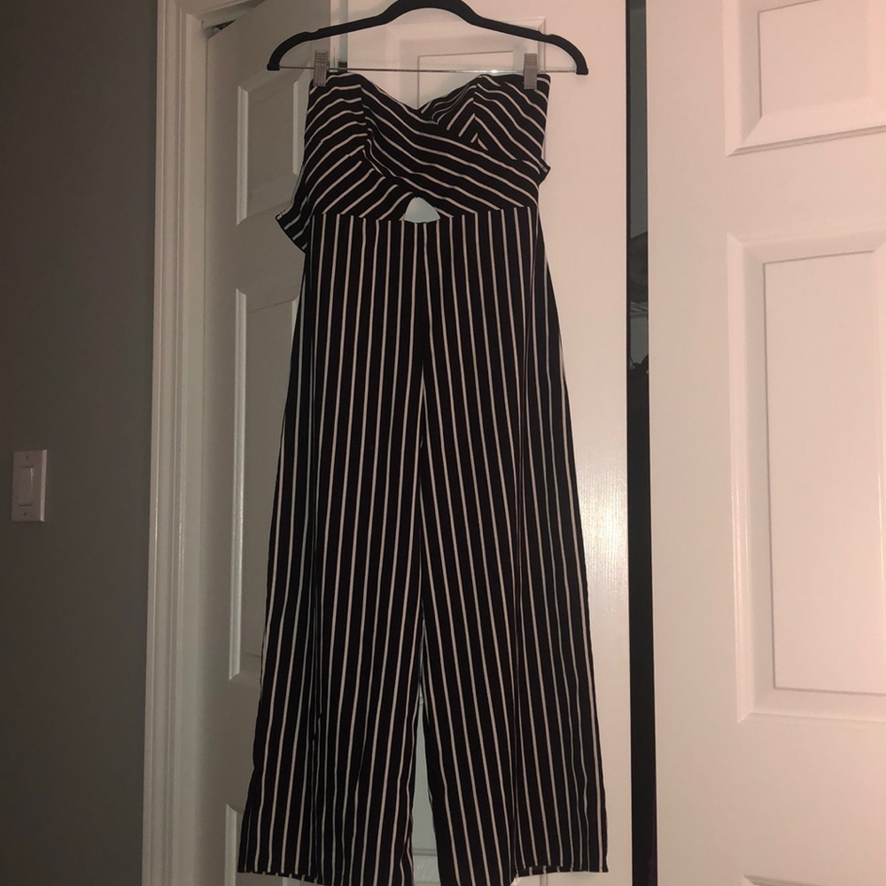 Striped Cut Out Jumpsuit